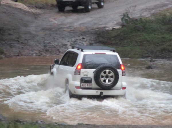 Dave creating a bit of white water.
