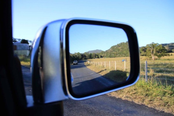 Checking the view behind me and that tail end charlie is still there.