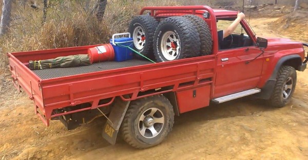 With All three Spares secured