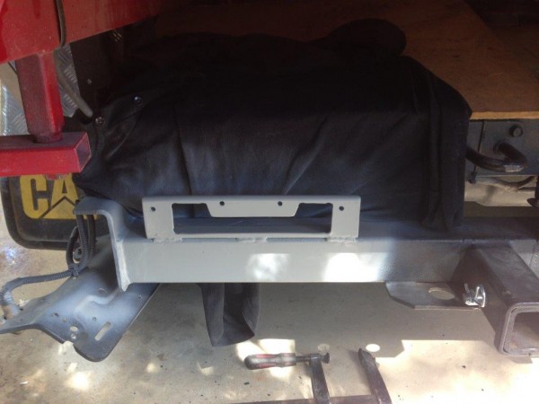 New Bracket welded to the tow bar